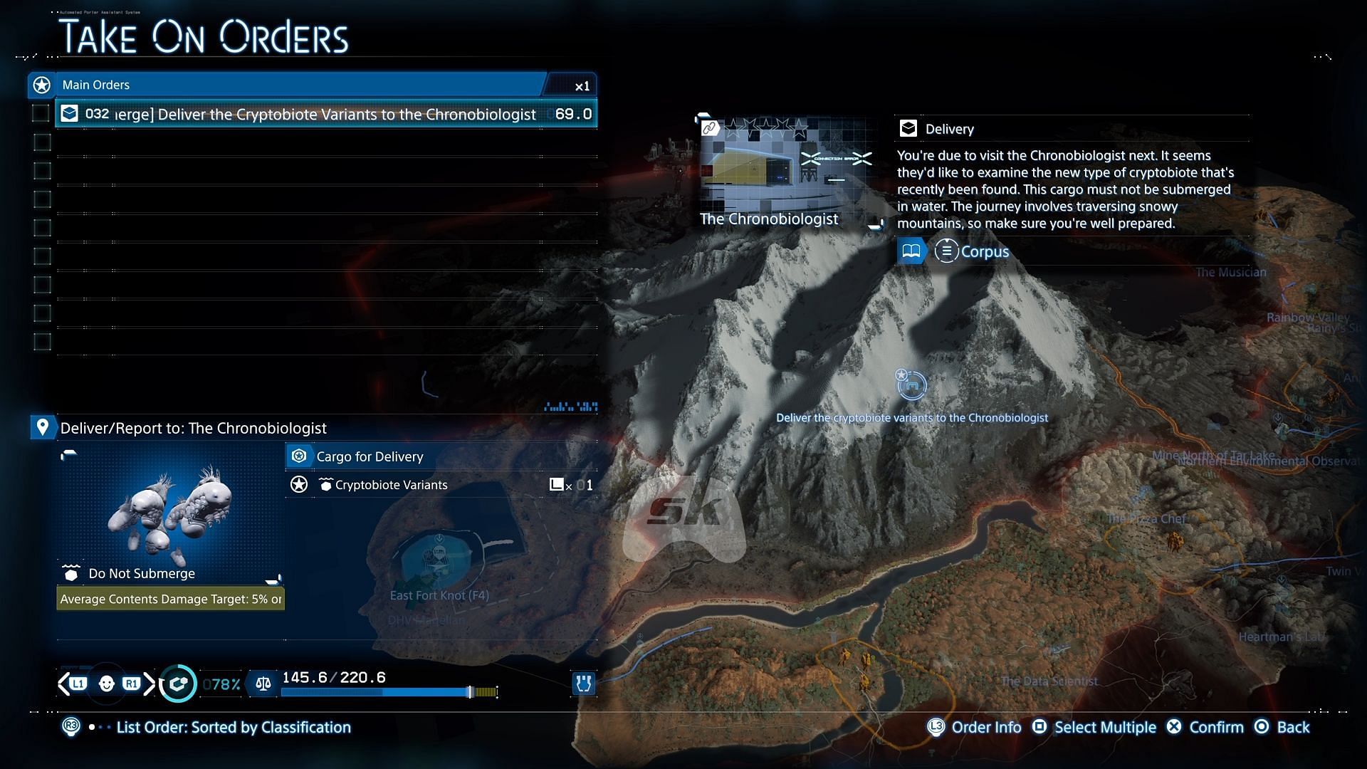 The cargo in this mission must stay completely dry (Image via Sportskeeda Gaming || Sony Interactive Entertainment)